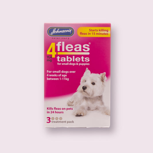 Johnson’s Dog Flea Tablets For Small Dogs & Puppies 3 Tablet Pack
