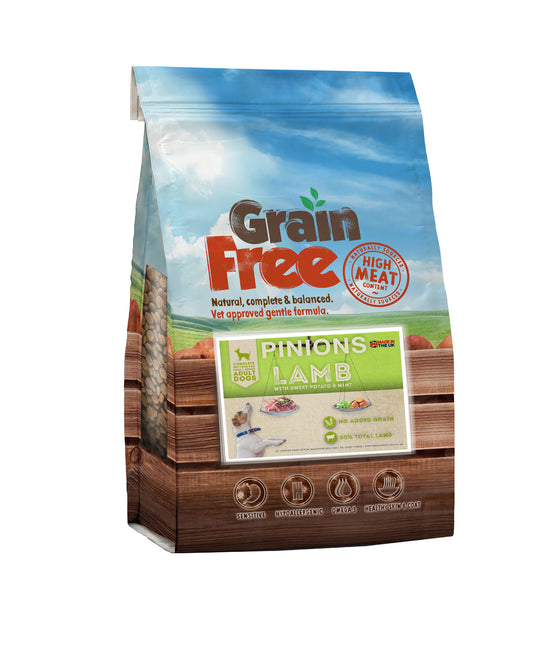 PINIONS OWN GRAIN FREE SMALL BREED ADULT DOG FOOD WITH LAMB