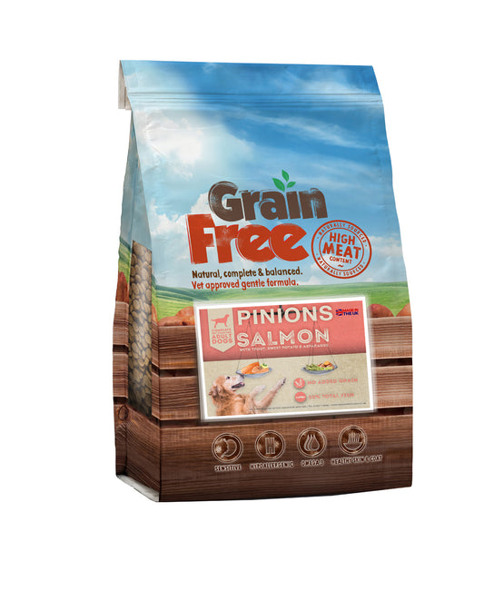PINIONS OWN GRAIN FREE ADULT DOG FOOD WITH SALMON