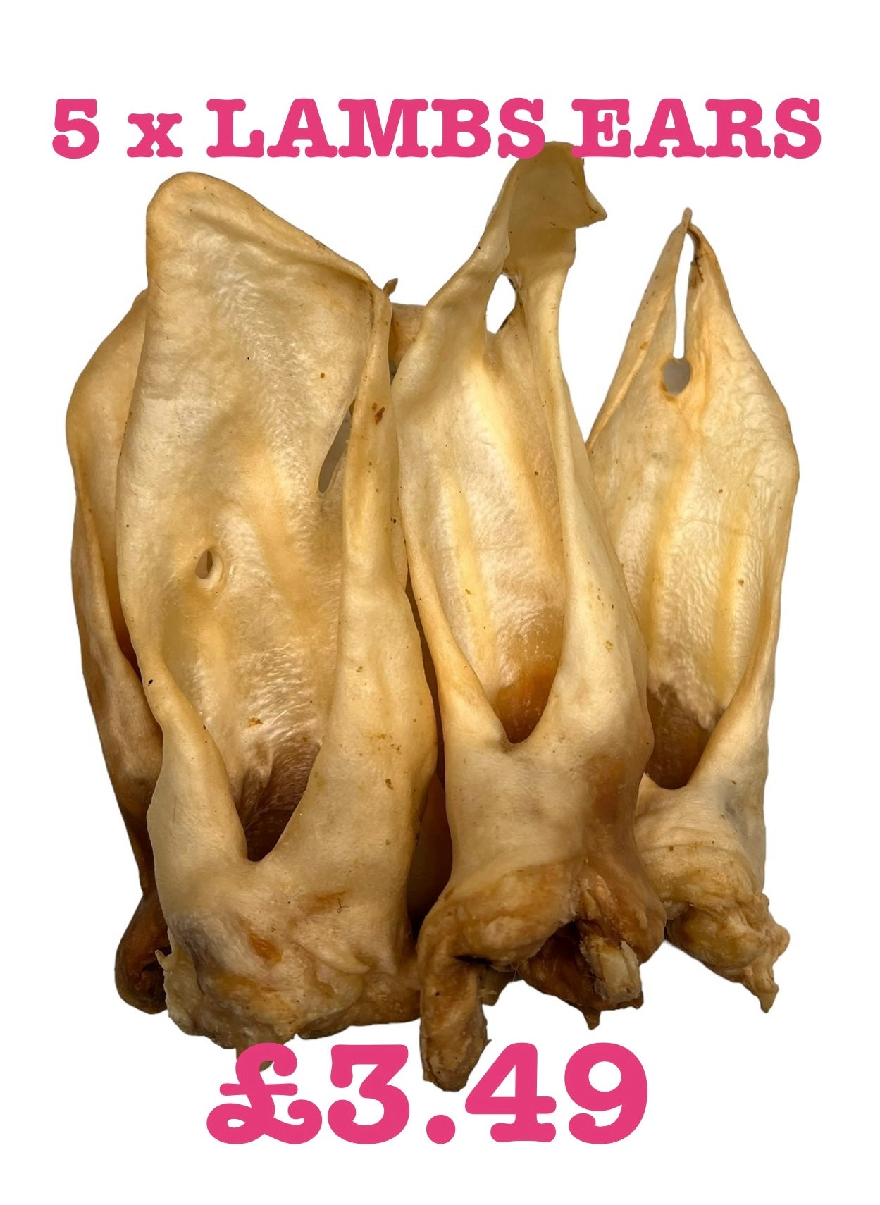 Lambs Ears For Dogs Pack of 5