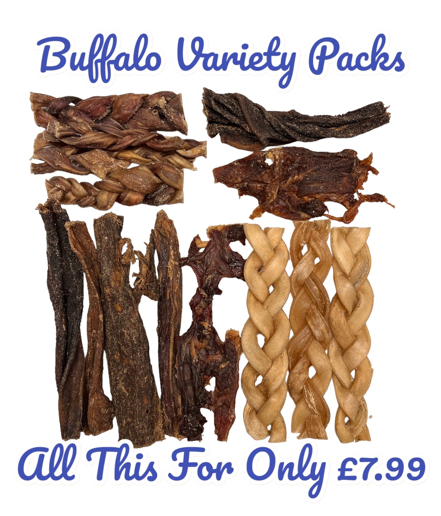 Buffalo & Beef Variety Pack Natural Treats For Dogs