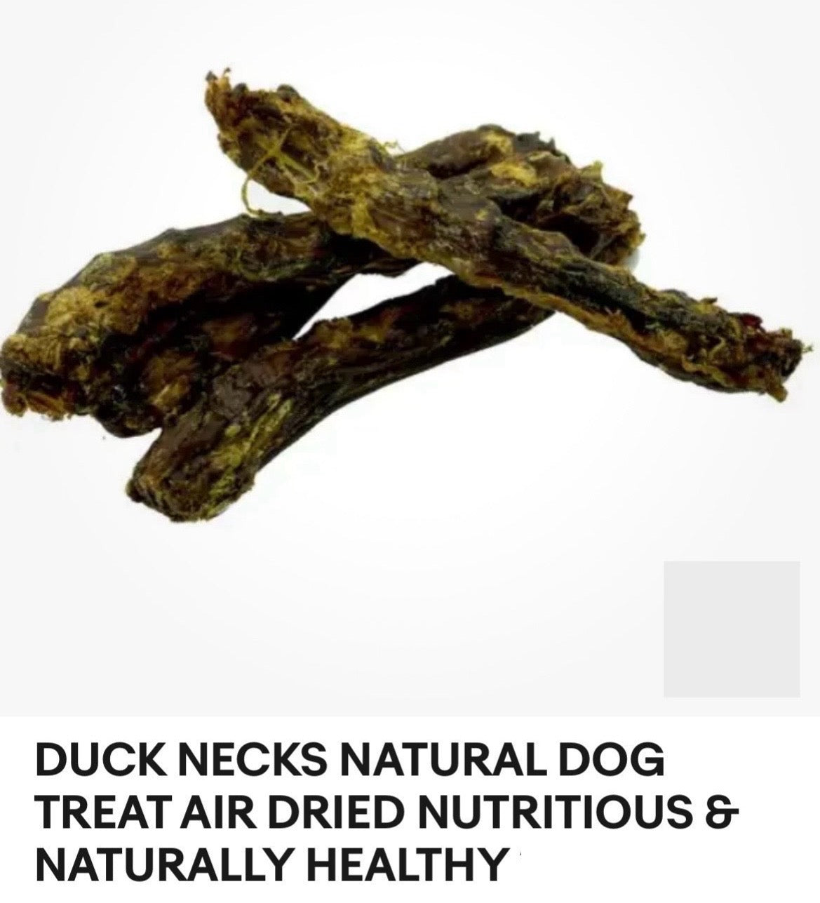 DUCK NECKS NATURAL DOG TREAT AIR DRIED NUTRITIOUS & NATURALLY HEALTHY x 3