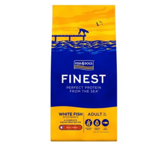Fish4Dogs Adult White Fish Small Kibble 1.5kg