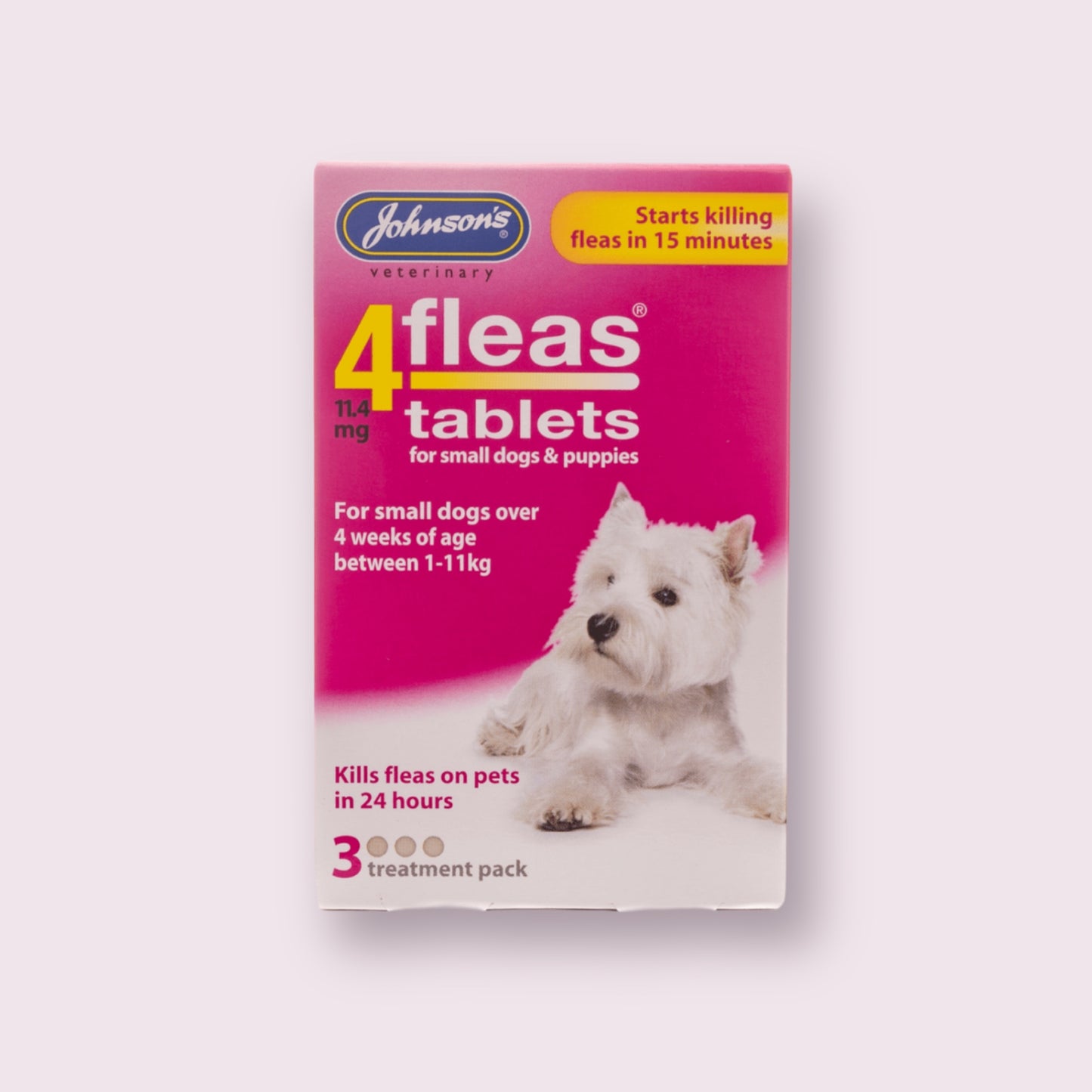 Johnson’s Dog Flea Tablets For Small Dogs & Puppies 3 Tablet Pack ...