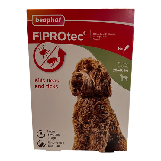Beaphar FIPROtec® Flea & Tick Spot-On for Dogs (20-40kg)