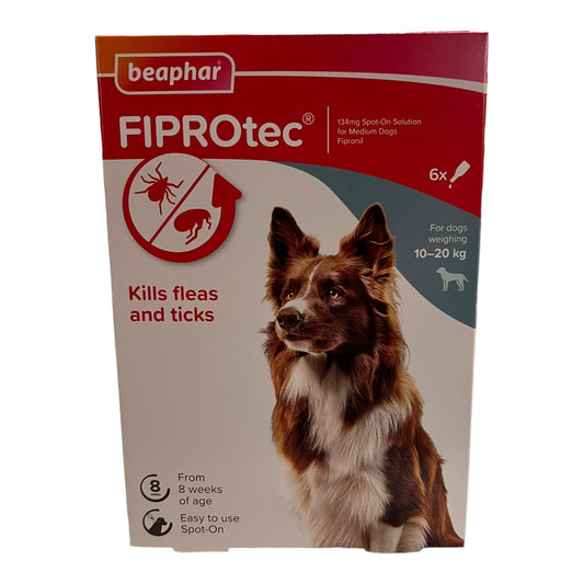 Beaphar FIPROtec® Flea & Tick Spot-On for Dogs (10-20kg)