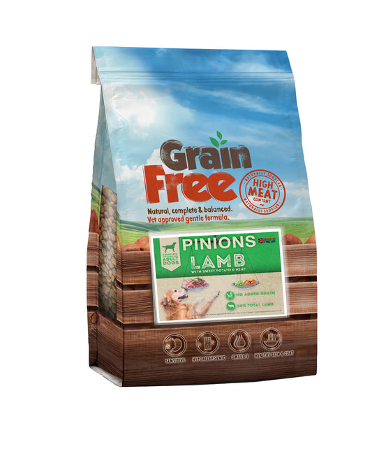 PINIONS OWN GRAIN FREE ADULT DOG FOOD WITH LAMB