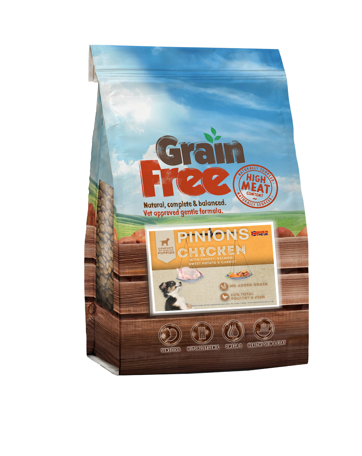 PINIONS OWN GRAIN FREE PUPPY FOOD WITH CHICKEN