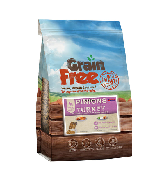 PINIONS OWN GRAIN FREE SMALL BREED PUPPY FOOD WITH TURKEY